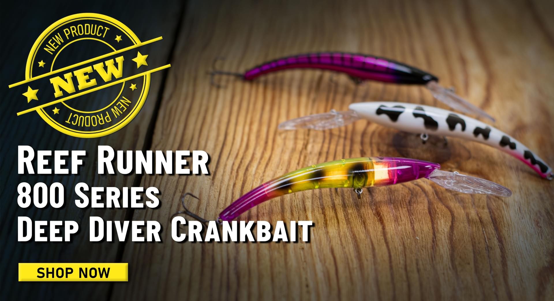 New! Reef Runner 800 Series Deep Diver Crankbait Shop Now