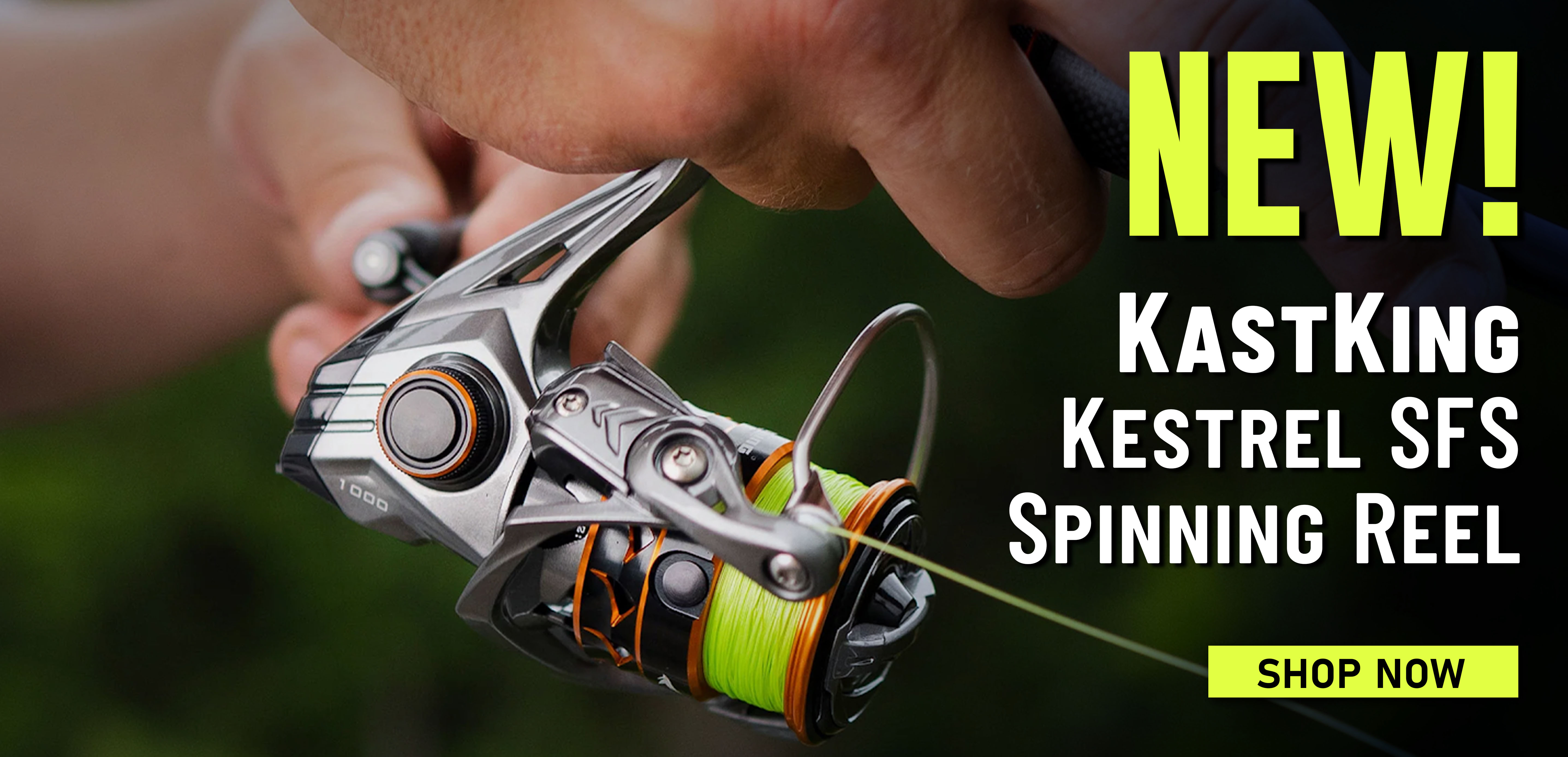 New! KastKing Kestrel SFS Spinning Reel Shop Now