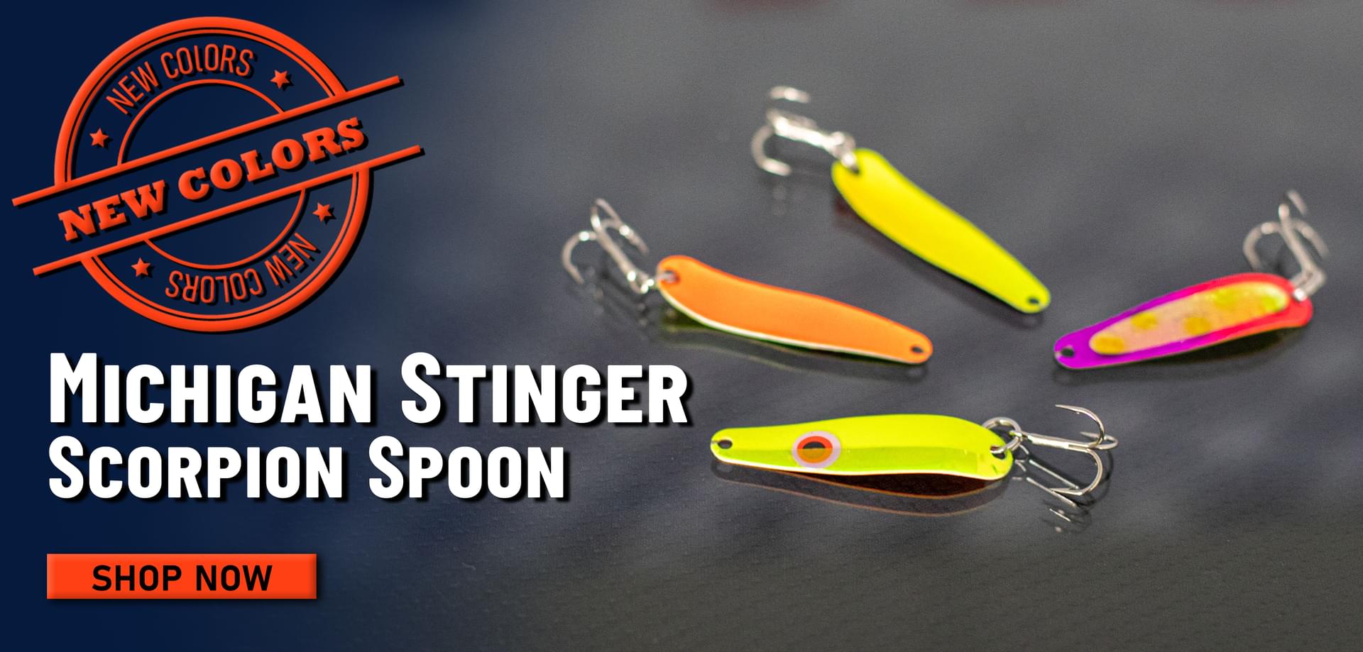 New Colors Michigan Stinger Scorpion Spoon Shop Now