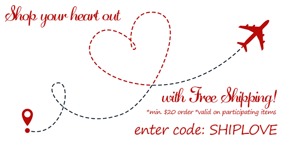  *win. $20 order *Valid on participating itews " enter code: SHIPLOVE 