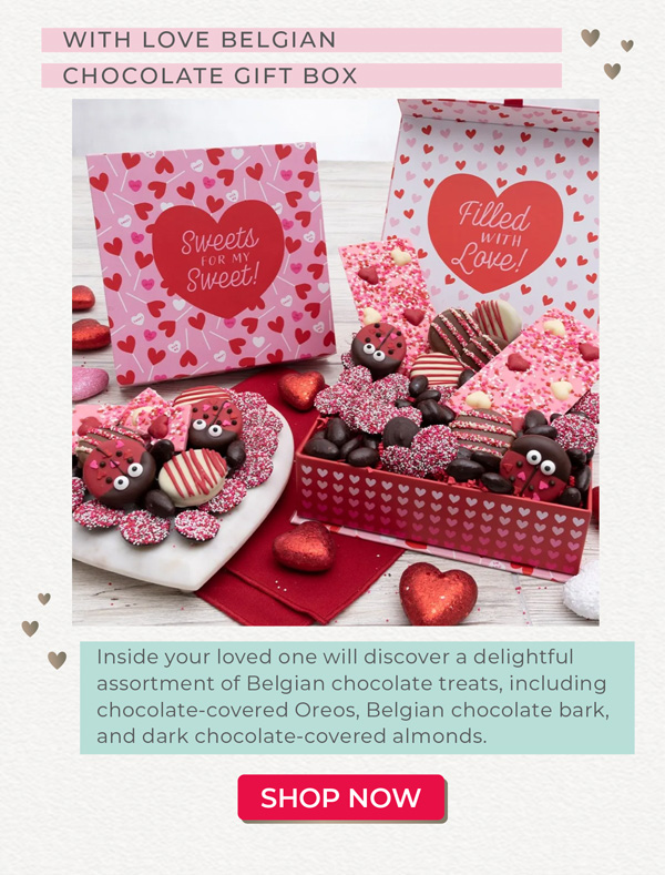 With Love Belgian Chocolate Gift Box