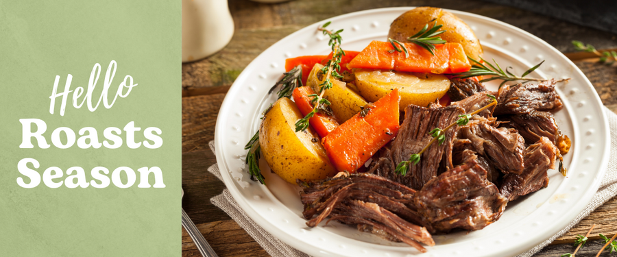 Picture of Grass-Fed Beef Roast, Potatoes, Carrots