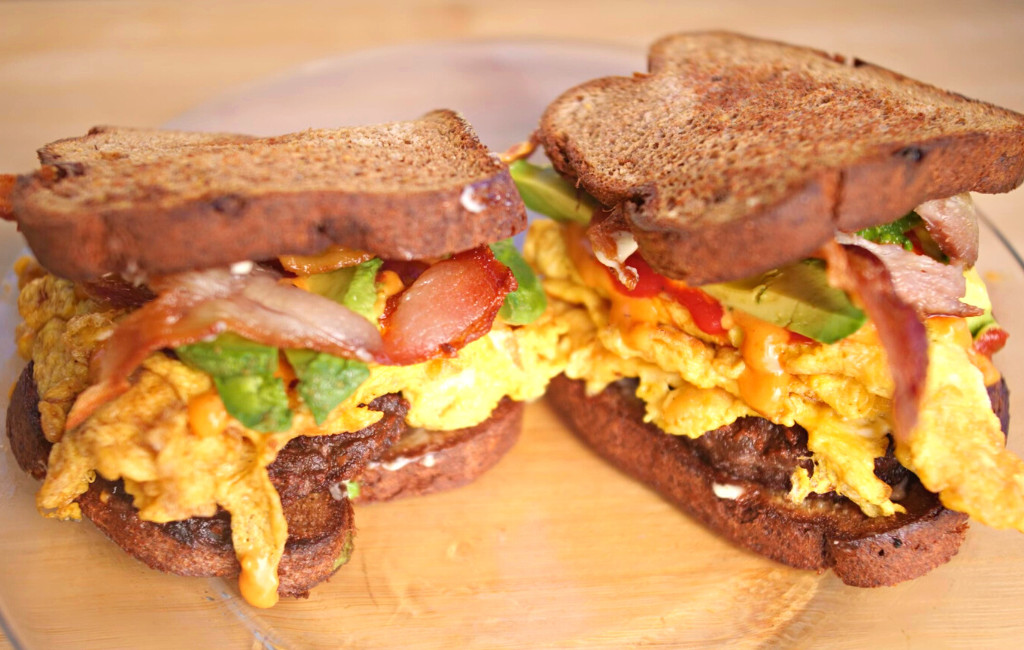 Sausage & Bacon Breakfast Sandwiches by Jaime Alba