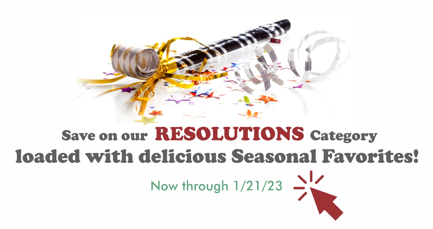 Save on Resolutions Category, seasonal favorites