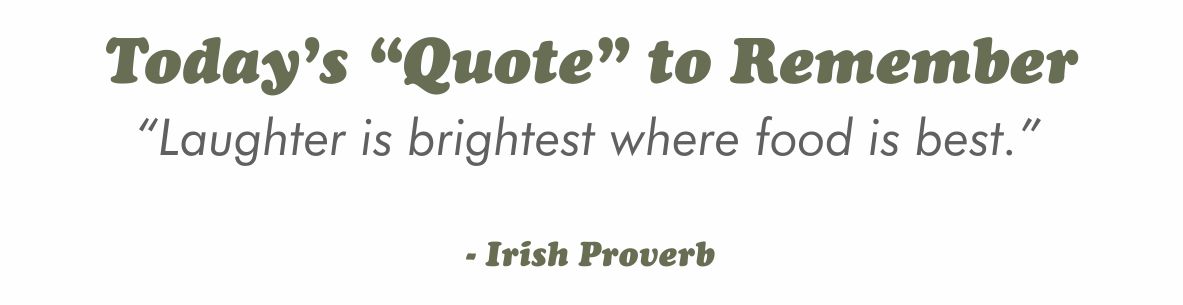 irish proverb
