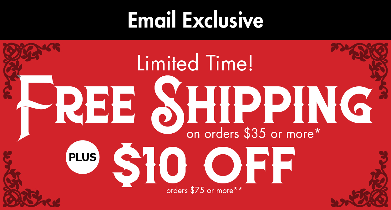 Limited Time! Free Shipping on orders $35 or more*