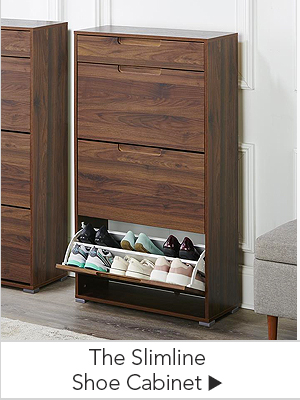 The Slimline Shoe Cabinet - Hammacher Schlemmer