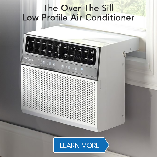 The Over The Sill Low Profile Air Conditioner Hammacher Schlemmer