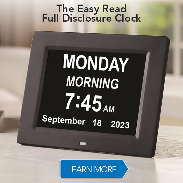 The Easy Read Full Disclosure Clock Hammacher Schlemmer