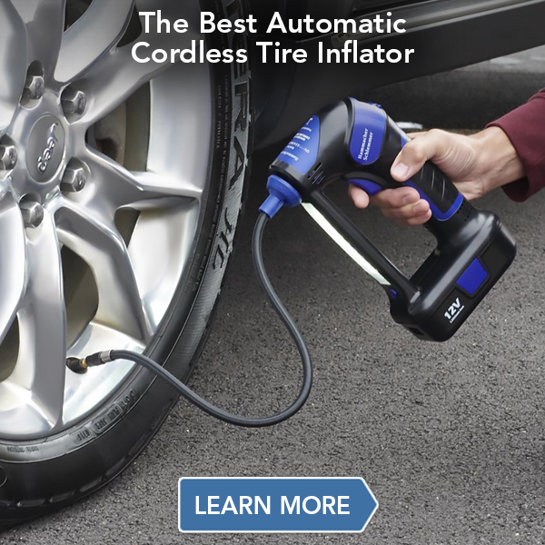 The Best Automatic Cordless Tire Inflator Hammacher Schlemmer