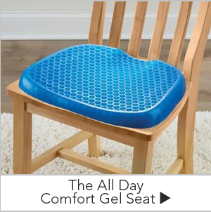 The All Day Comfort Gel Seat - Hammacher Schlemmer