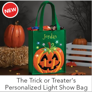 The Trick or Treater's Personalized Light Show Bag