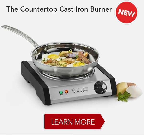 The Countertop Cast Iron Burner Hammacher Schlemmer