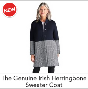 The Genuine Irish Herringbone Sweater Coat