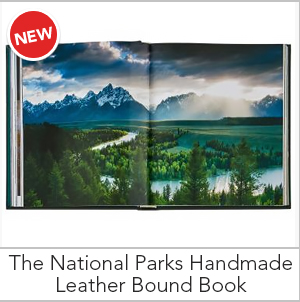 The National Parks Handmade Leather Bound Book