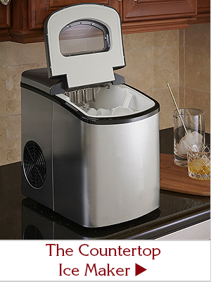 The Countertop Ice Maker - Hammacher Schlemmer