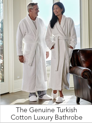 The Hammacher Schlemmer Genuine Turkish Cotton Luxury Bathrobe