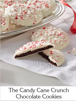 The Candy Cane Crunch Chocolate Cookies