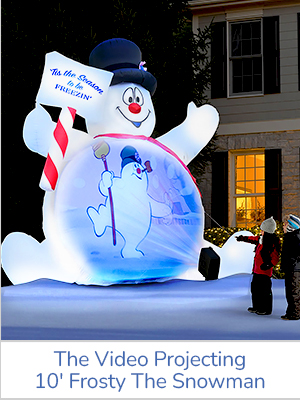 The Video Projecting 10' Frosty The Snowman