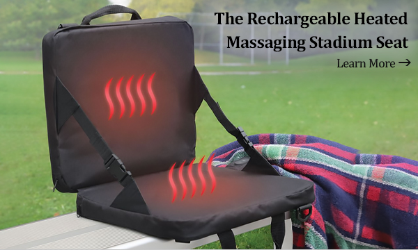 The Rechargeable Heated Massaging Stadium Seat