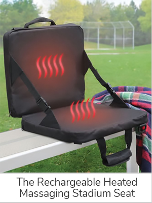 The Rechargeable Heated Massaging Stadium Seat