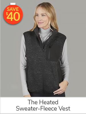 The Heated Sweater-Fleece Vest