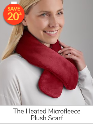 The Heated Microfleece Plush Scarf