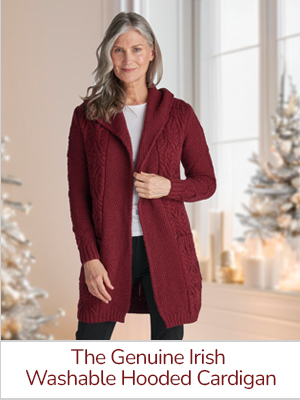 The Genuine Irish Washable Hooded Cardigan