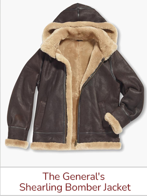 The General's Shearling Bomber Jacket