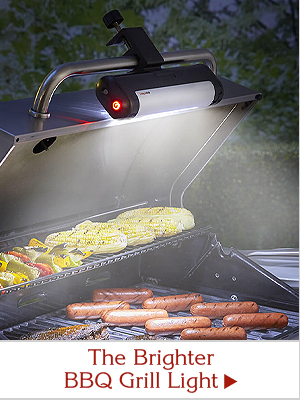 Brighter BBQ Grill Light | Outdoor Barbecue by Hammacher Schlemmer