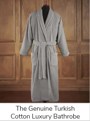 The Hammacher Schlemmer Genuine Turkish Cotton Luxury Bathrobe