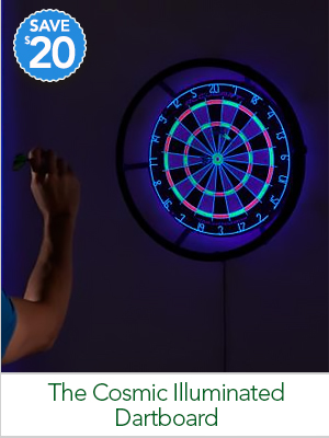 The Cosmic Illuminated Dartboard