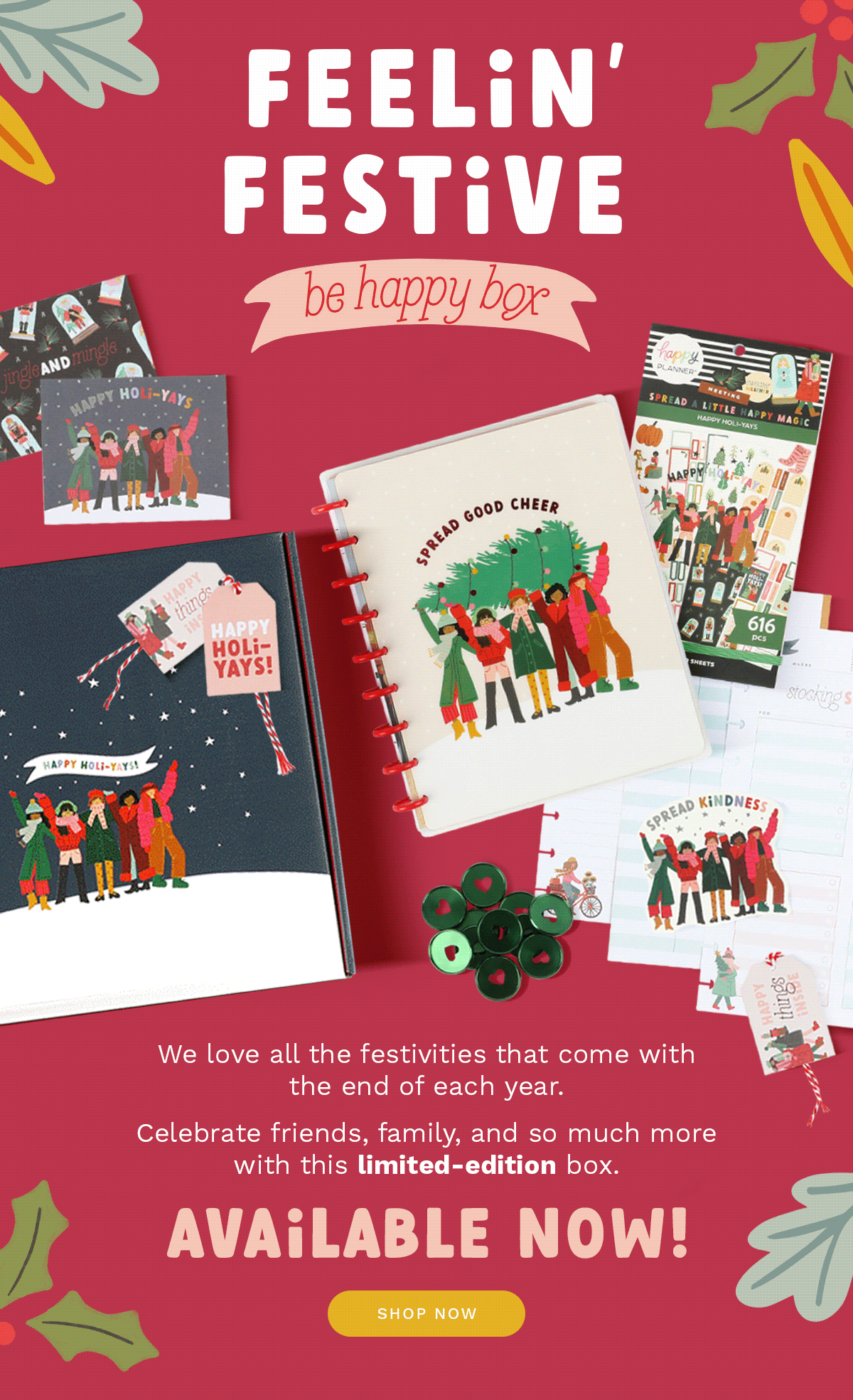 IT'S HERE! The Feelin' Festive Be Happy Box 🍂🛷 The Happy Planner