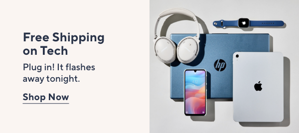 Free Shipping on Tech 
