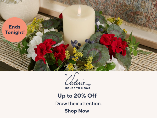 Ends Tonight - Valerie Parr Hill Up to 20% Off