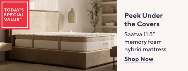 Peek Under the Covers - Saatva TSV