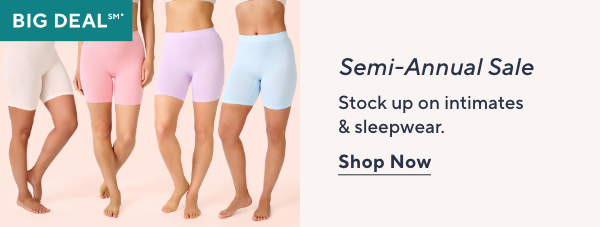 Semi-Annual Intimates Sale