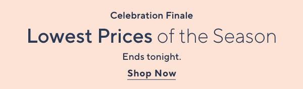 lowest prices of the season