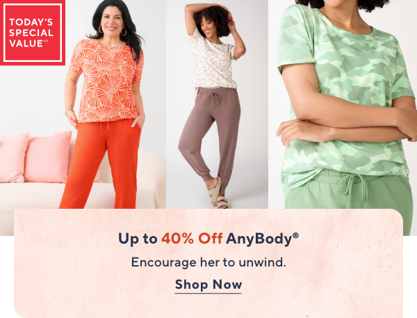 Up to 40% Off AnyBody