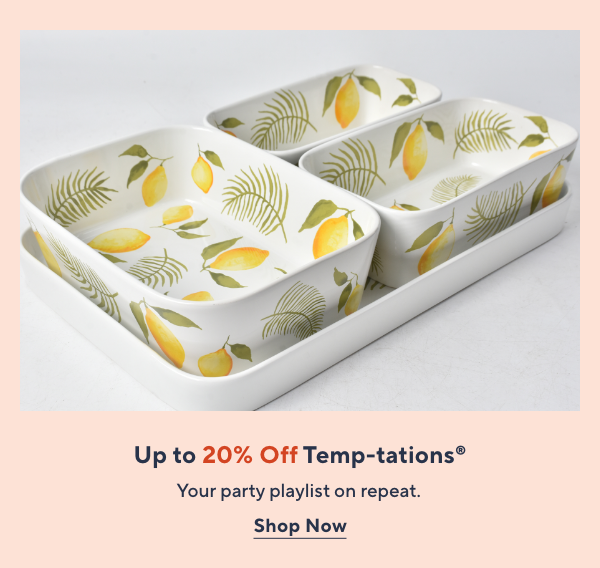 Up to 20% Off Temp-tations