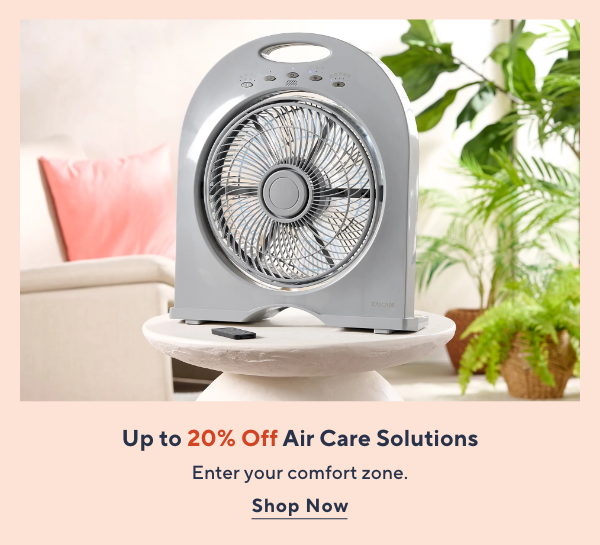 air care solutions up to 20% off