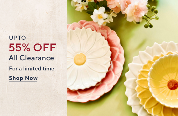 up to 55% off clearance
