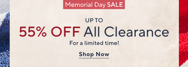 Memorial Day SALE - Up to 55% OFF All Clearance