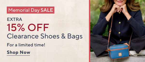 Extra 15% Off Clearance Shoes & Bags