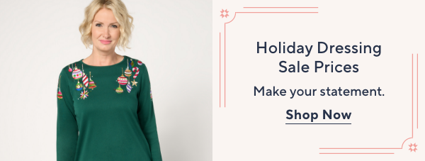 Holiday Dressing Sale Prices