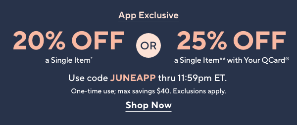 20% or 25% Off 