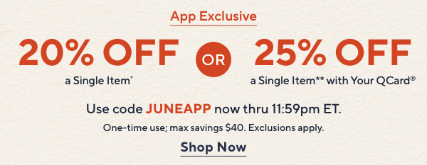 20% or 25% Off 