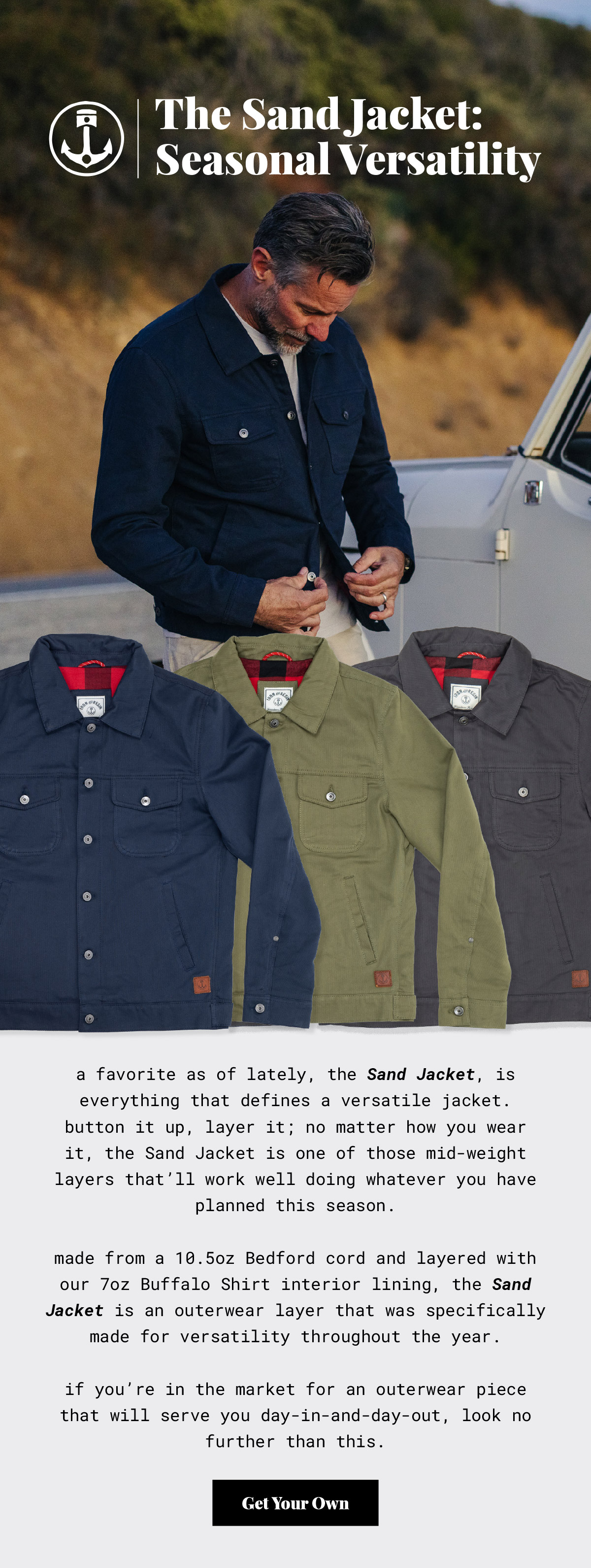 Seasonal Versatility With Bedford Cord. Iron & Resin