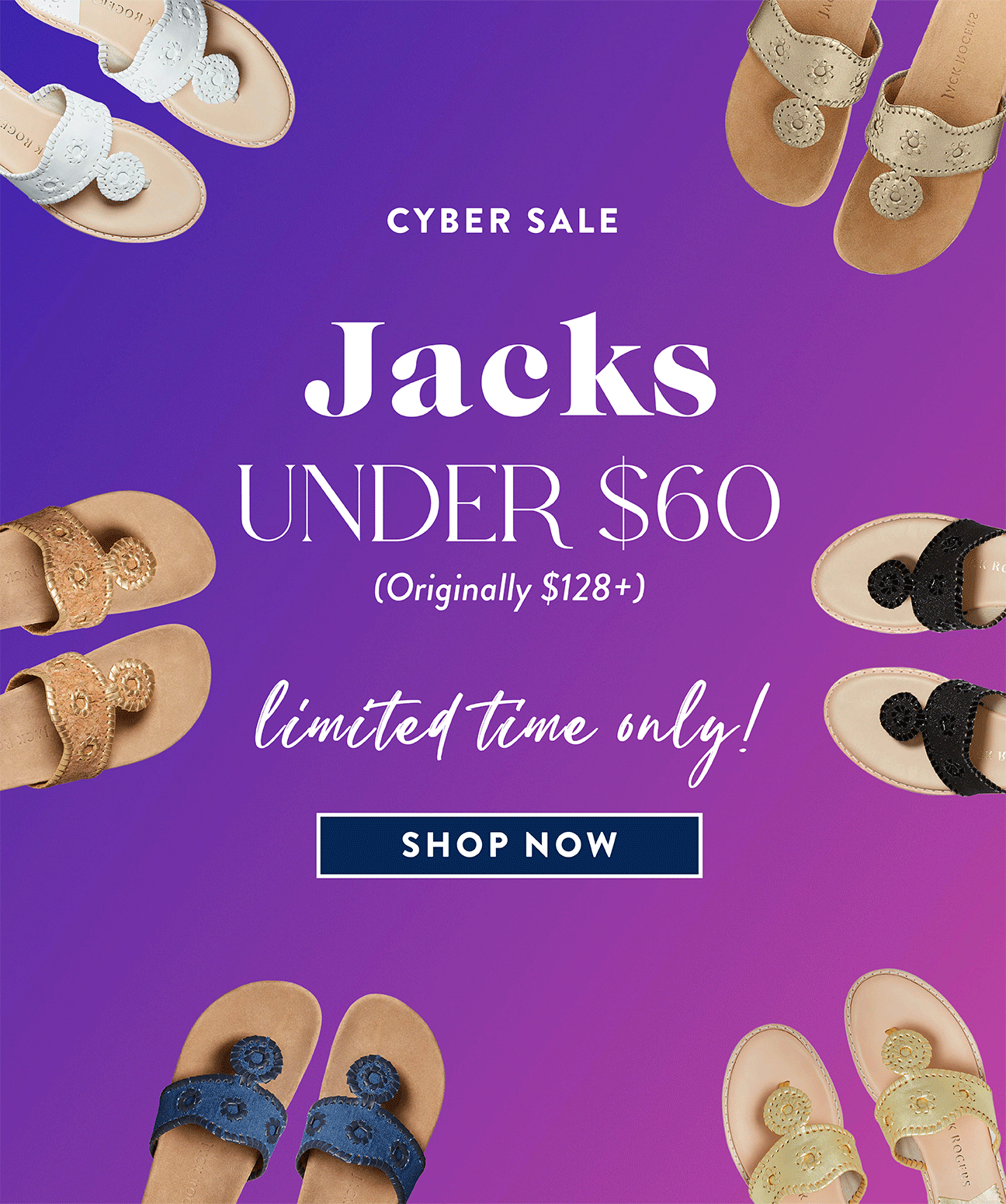 Going Fast! Jacks Under 60 Jack Rogers