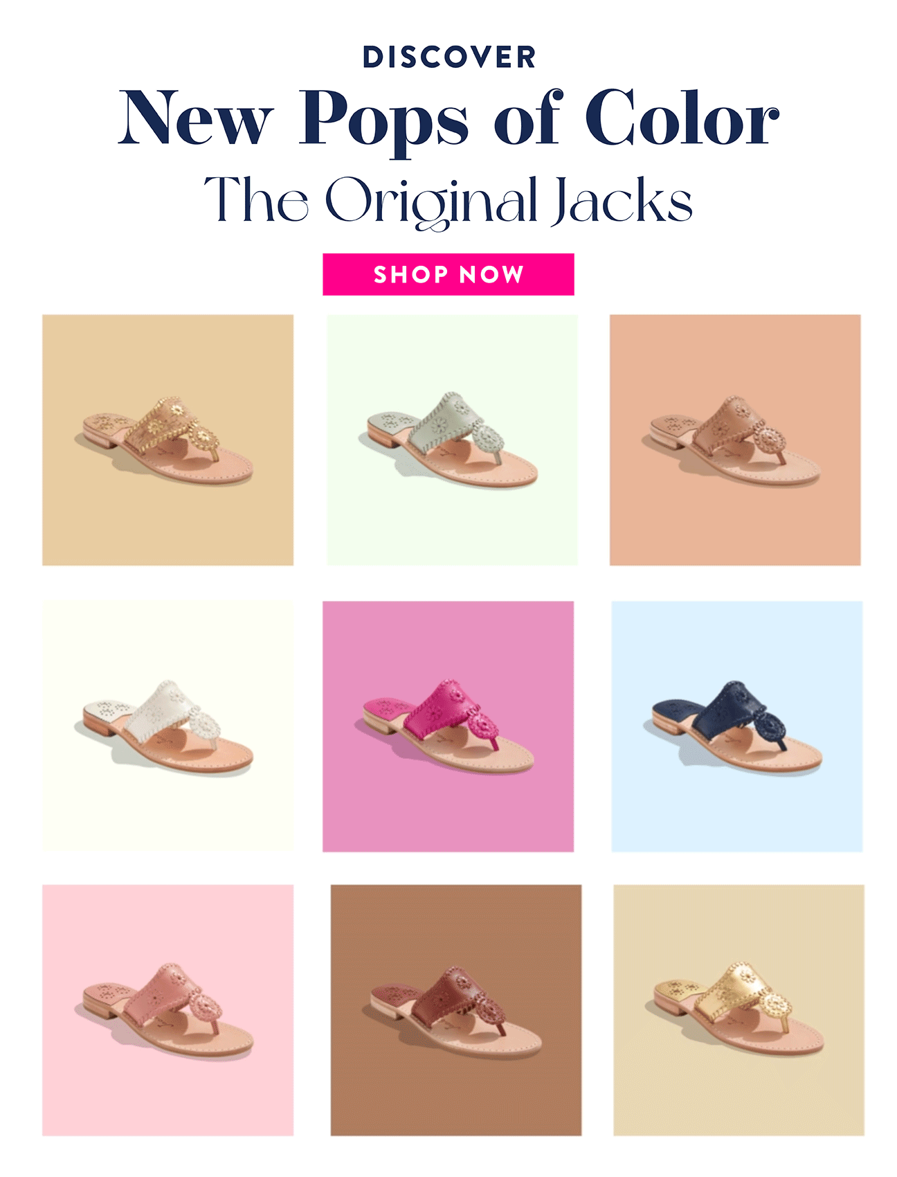 Original Jacks In NEW Colors! Jack Rogers